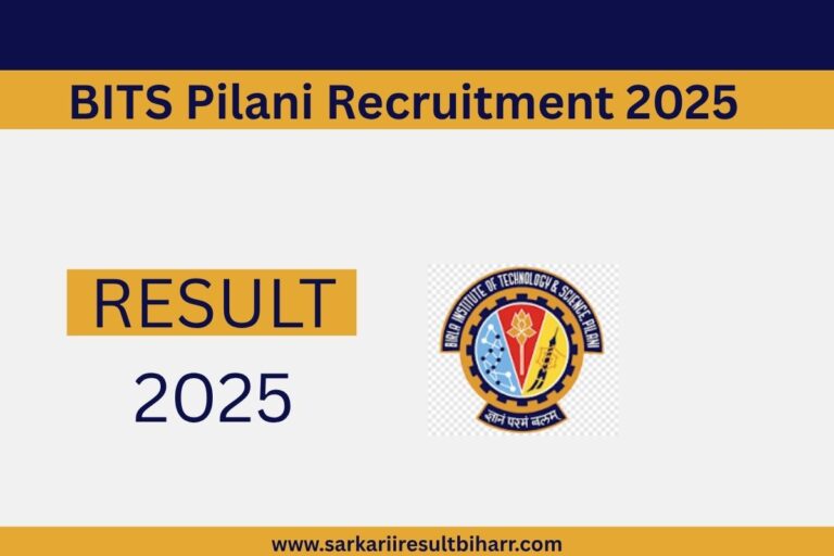 BITS Pilani Recruitment 2025