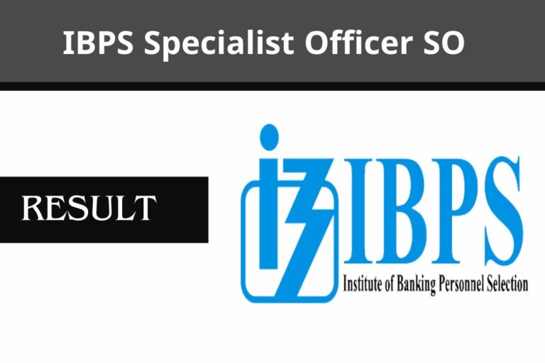 IBPS Specialist Officer SO