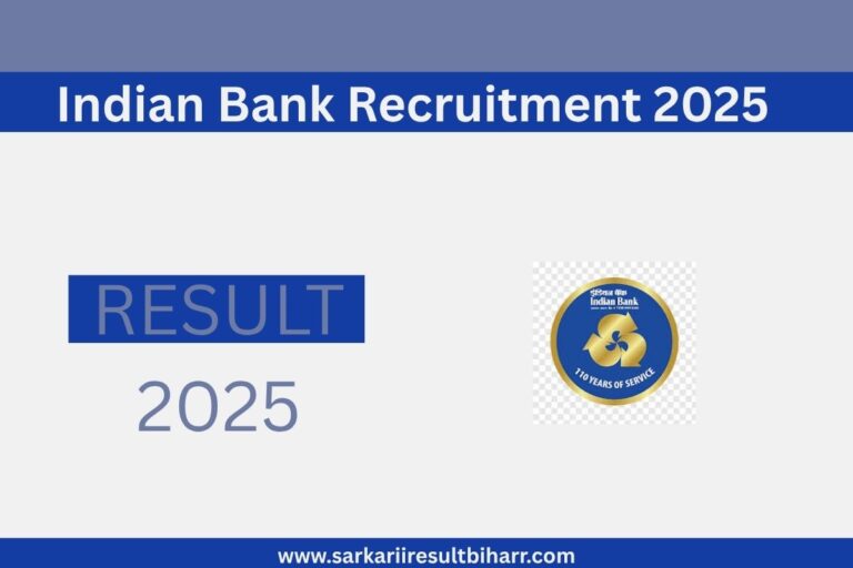 Indian Bank Recruitment 2025