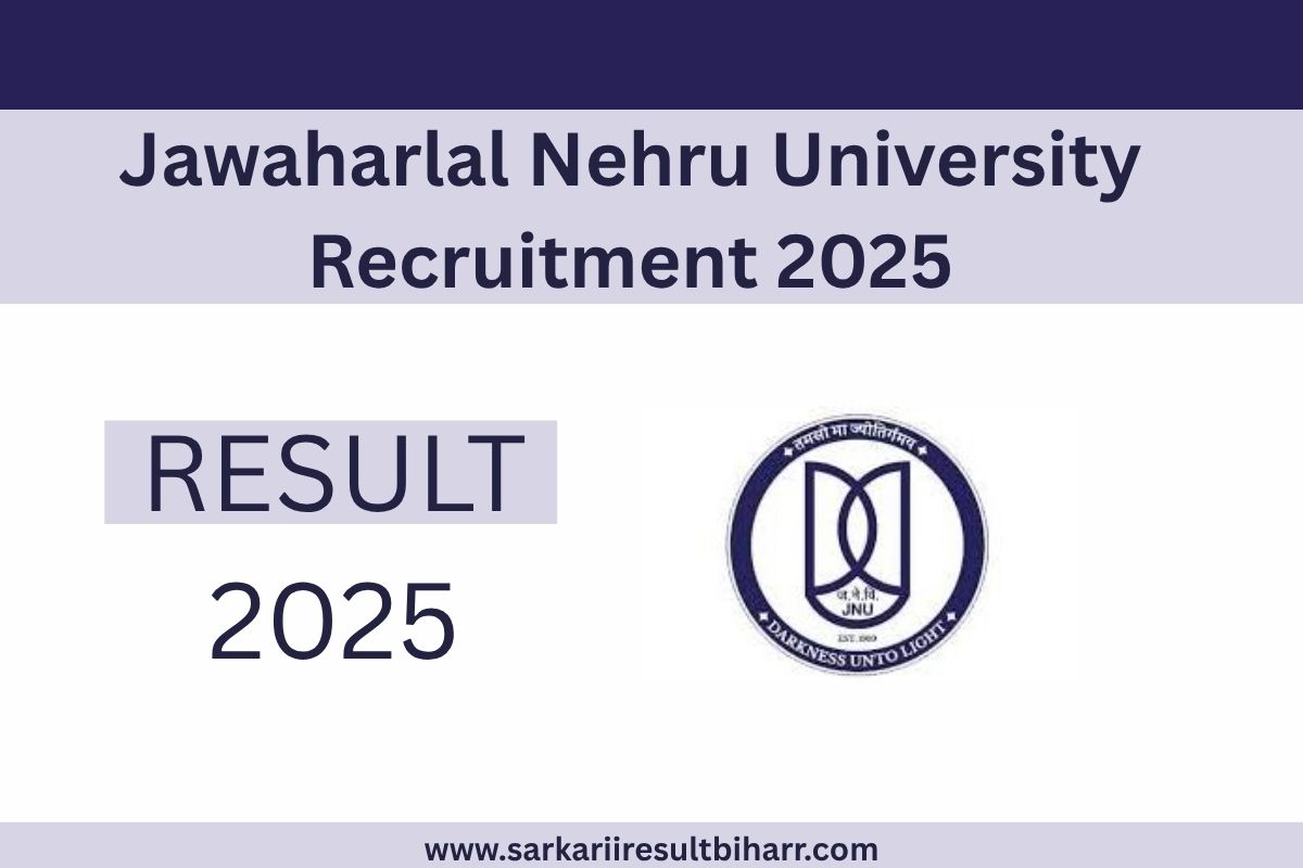 Jawaharlal Nehru University Recruitment 2025