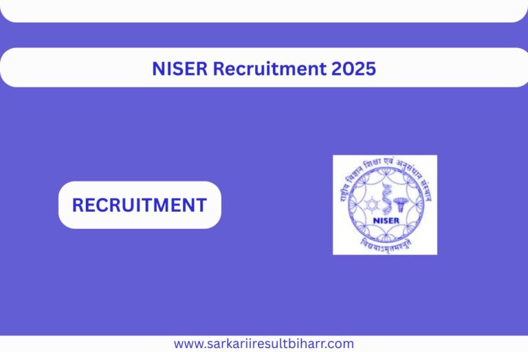 NISER Recruitment 2025