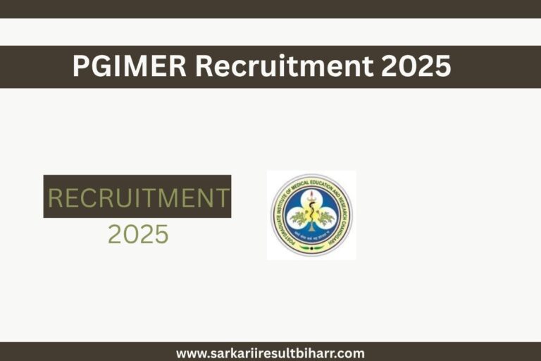 PGIMER Recruitment 2025